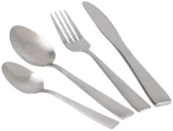 Camp4 Besteckset, Edelstahl, 16-teilig