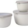 Mepal Cirqula Multischüssel-Set, Hoch, 3-teilig, Nordic White