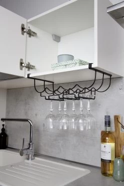 WENKO Schrankeinsatz Flaschen- Und Gläserhalter, Für 6 Gläser Und 4 Flaschen -Campingausrüstung Geschäft 78203 2