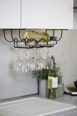 WENKO Schrankeinsatz Flaschen- Und Gläserhalter, Für 6 Gläser Und 4 Flaschen -Campingausrüstung Geschäft 78203 3