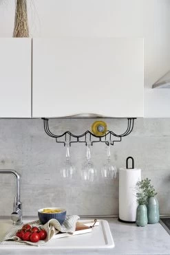 WENKO Schrankeinsatz Flaschen- Und Gläserhalter, Für 6 Gläser Und 4 Flaschen -Campingausrüstung Geschäft 78203 4