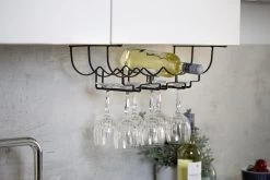 WENKO Schrankeinsatz Flaschen- Und Gläserhalter, Für 6 Gläser Und 4 Flaschen -Campingausrüstung Geschäft 78203 5