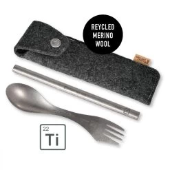 Light My Fire Titanium Spork N Straw Kit