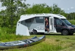 Isabella Windschutz Levo, 264x180/110cm, Grau -Campingausrüstung Geschäft 81889 2