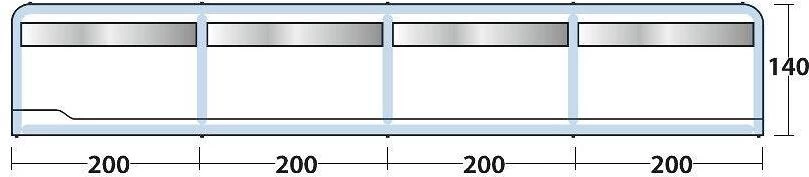 Outwell Windschutz Air, 800x140cm, Grau 3 Outwell Windschutz Air, 800x140cm, Grau – Bild 3