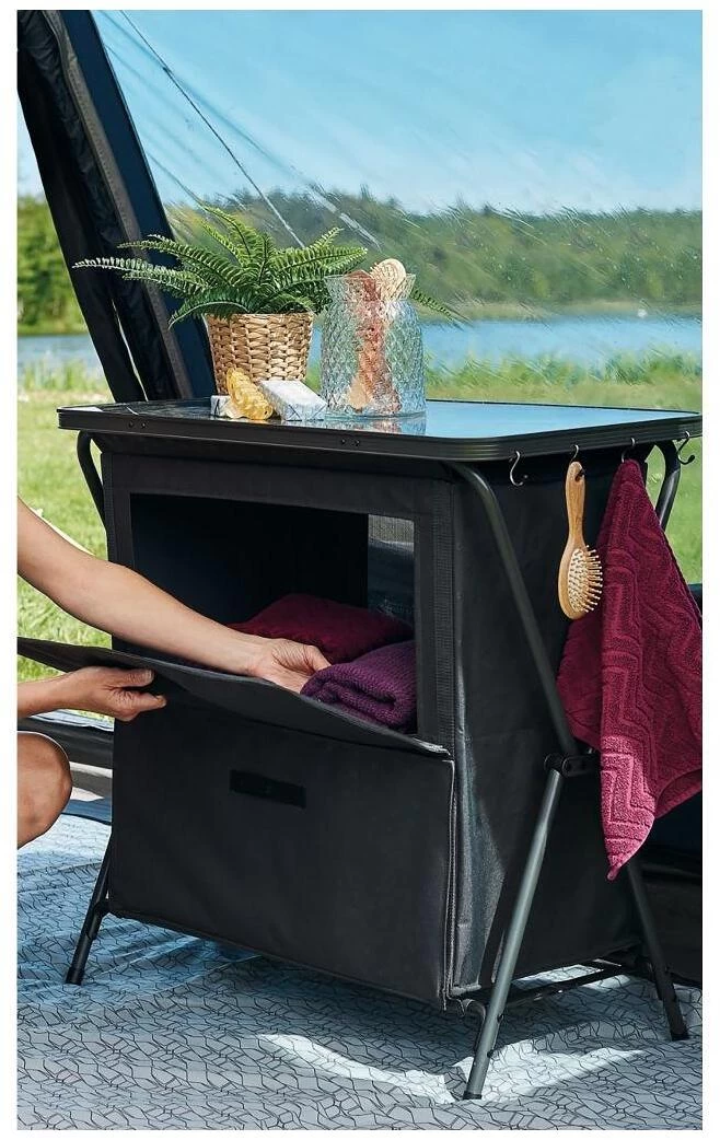 Outwell Bahamas Faltschrank, 80x44x80cm, Grau 5 Outwell Bahamas Faltschrank, 80x44x80cm, Grau – Bild 5