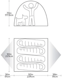 Big Agnes Spicer Peak Kuppelzelt -Campingausrüstung Geschäft 8289 4