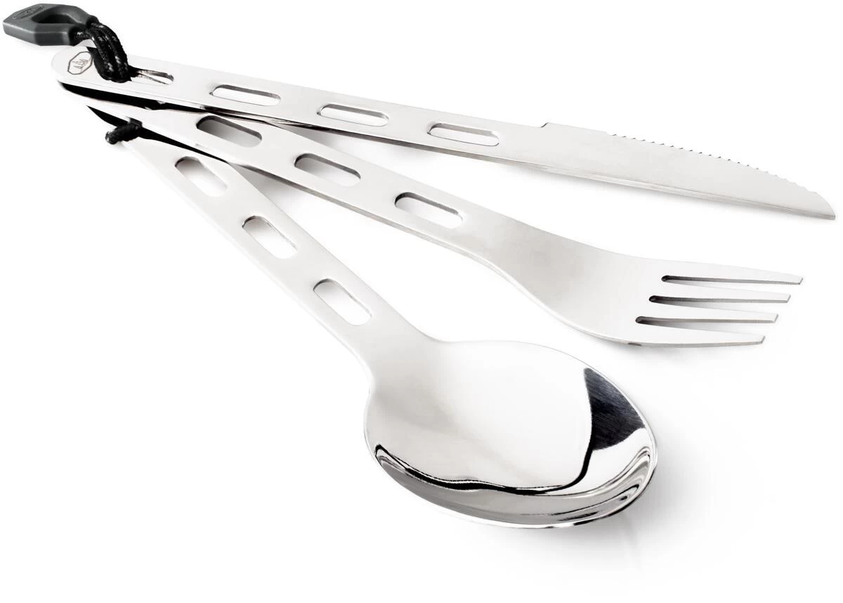 GSI Outdoors Glacier Besteckset Mit Band, Edelstahl, 3-teilig 1 GSI Outdoors Glacier Besteckset Mit Band, Edelstahl, 3-teilig