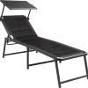 Brunner Aravel 3D High Duna Campingliege, Faltbar, 198x64x48/103cm, Schwarz