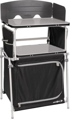 Brunner Kitchenette Kochbox, 50x48xH93/110cm, Faltbar, Schwarz