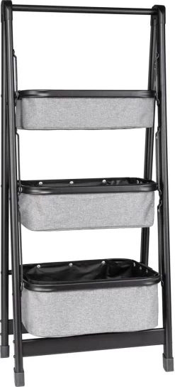 Brunner Latiga Faltregal, Grau/schwarz