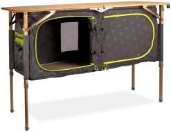 Zempire Eco Faltschrank, Bambusplatte, 120x50x58-82cm -Campingausrüstung Geschäft 83816 0 2