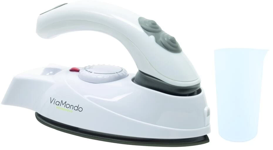 Via Mondo Reisedampfbügeleisen, 762V, 60ml, Weiß/grau 1 Via Mondo Reisedampfbügeleisen, 762V, 60ml, Weiß/grau