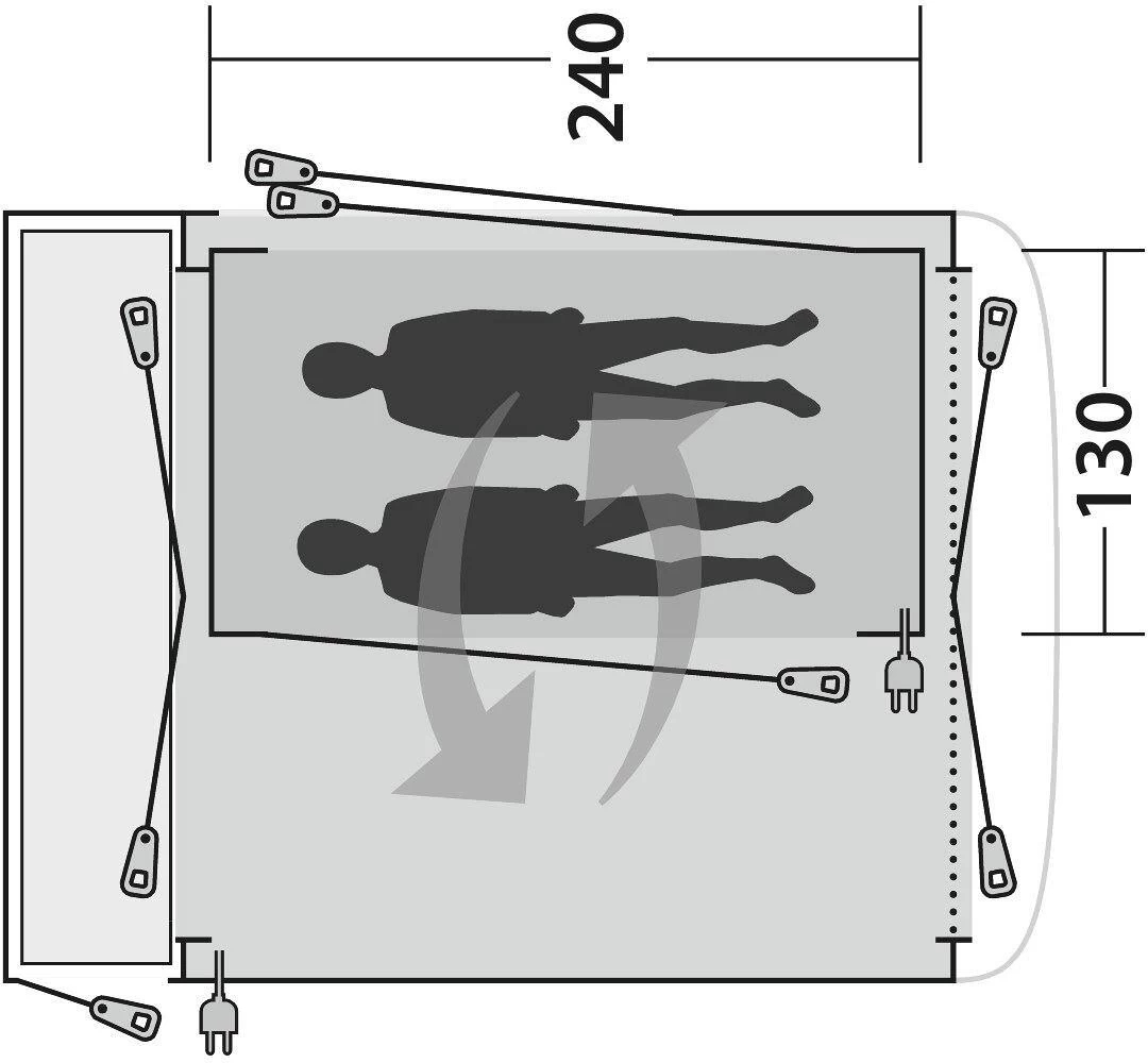 Outwell Innenzelt Für Milestone/Bremburg/Linnburg/Starville, Grau 2 Outwell Innenzelt Für Milestone/Bremburg/Linnburg/Starville, Grau – Bild 2