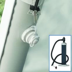 Pro Plus Luft-Pavillon, 365x365cm, Hellgrau/anthrazit -Campingausrüstung Geschäft 86311 2