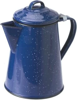 GSI Outdoors Emaille Kaffeekanne, 6 Tassen, 1,4L, Blau