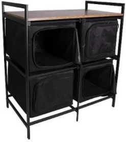 Bo-Camp Lawton Campingschrank, Schwarz -Campingausrüstung Geschäft 86800 2