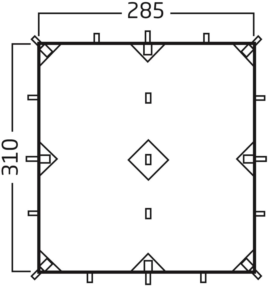Nordisk Voss 9 SI Tarp, 285x310cm, Grün 2 Nordisk Voss 9 SI Tarp, 285x310cm, Grün – Bild 2