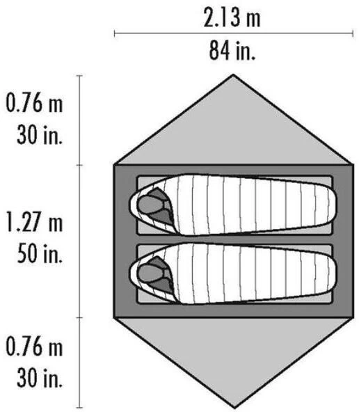 MSR Hubba Hubba NX 2 Kuppelzelt, 2-Personen, 213x127cm, Grau 8 MSR Hubba Hubba NX 2 Kuppelzelt, 2-Personen, 213x127cm, Grau – Bild 8
