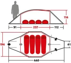 Wechsel Precursor Geodätzelt, 4-Personen, 196x440cm, Grün 24 Wechsel Precursor Geodätzelt, 4-Personen, 196x440cm, Grün -Campingausrüstung Geschäft 90521 11