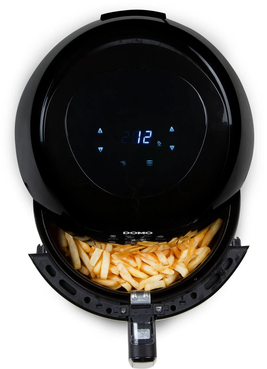 Domo Delifryer XXL Heißluft-Fritteuse, 5,5L, LCD Display, Schwarz 9 Domo Delifryer XXL Heißluft-Fritteuse, 5,5L, LCD Display, Schwarz – Bild 9