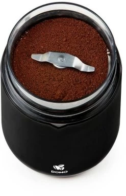 Domo Kaffeemühle, 70g Kapazität, Schwarz -Campingausrüstung Geschäft 92404 0 10