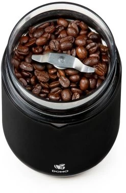 Domo Kaffeemühle, 70g Kapazität, Schwarz -Campingausrüstung Geschäft 92404 0 8