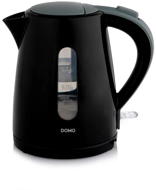 Domo Wasserkocher, 1L, 2200W, Schwarz 1 Domo Wasserkocher, 1L, 2200W, Schwarz