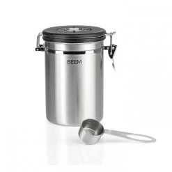 BEEM Kaffeedose Mit Dosierlöffel, Edelstahl