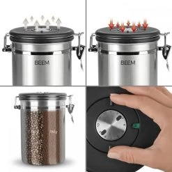BEEM Kaffeedose Mit Dosierlöffel, Edelstahl -Campingausrüstung Geschäft 92675 0 2