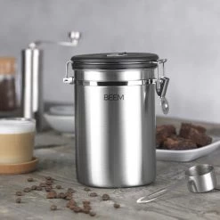 BEEM Kaffeedose Mit Dosierlöffel, Edelstahl -Campingausrüstung Geschäft 92675 0 6