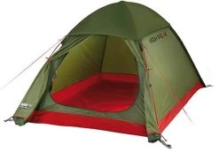 High Peak Kingfisher Kuppelzelt, 2-Personen, 220x140cm, Pesto Rot
