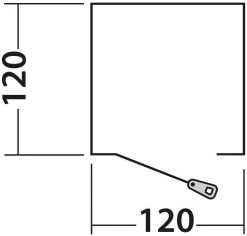 Easy Camp Little Loo Wurfzelt, 120x120cm, Grau -Campingausrüstung Geschäft 94889 0 6