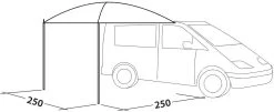 Easy Camp Flex Canopy Vordach Für Wohnmobile & Kleinbusse, 250x250cm, Grau -Campingausrüstung Geschäft 94891 0 7