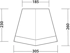 Outwell Fieldcrest Canopy Sonnensegel, 305x220x180cm, Grün -Campingausrüstung Geschäft 94958 0 6