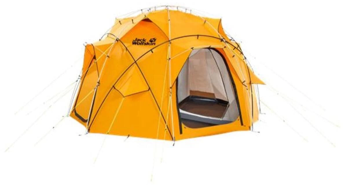 Jack Wolfskin Base Camp Dome Geodätzelt, 6-10 Personen, 500x500cm, Gelb 1 Jack Wolfskin Base Camp Dome Geodätzelt, 6-10 Personen, 500x500cm, Gelb