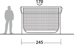 Robens Yukon Shelter Firstzelt, 4-Personen, 245x285cm, Khaki -Campingausrüstung Geschäft 95339 0 9