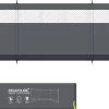 Regatta Wind Break Sichtschutz, 495cm X 120cm, Grau
