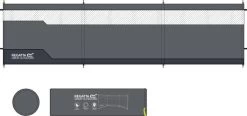 Regatta Wind Break Sichtschutz, 495cm X 120cm, Grau