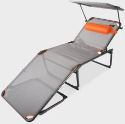 Portal Outdoor Kevin XXL Campingliege, Grau/orange 9 Portal Outdoor Kevin XXL Campingliege, Grau/orange -Campingausrüstung Geschäft 96270 0 2
