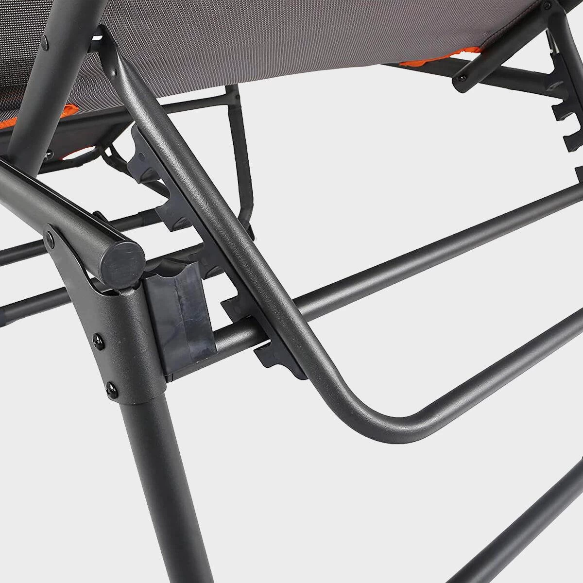 Portal Outdoor Kevin XXL Campingliege, Grau/orange 5 Portal Outdoor Kevin XXL Campingliege, Grau/orange – Bild 5