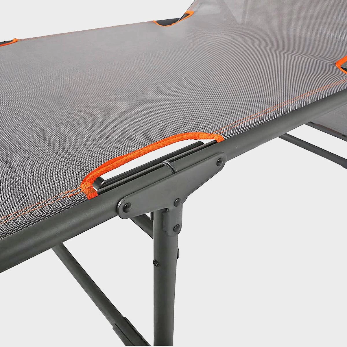 Portal Outdoor Kevin XXL Campingliege, Grau/orange 6 Portal Outdoor Kevin XXL Campingliege, Grau/orange – Bild 6