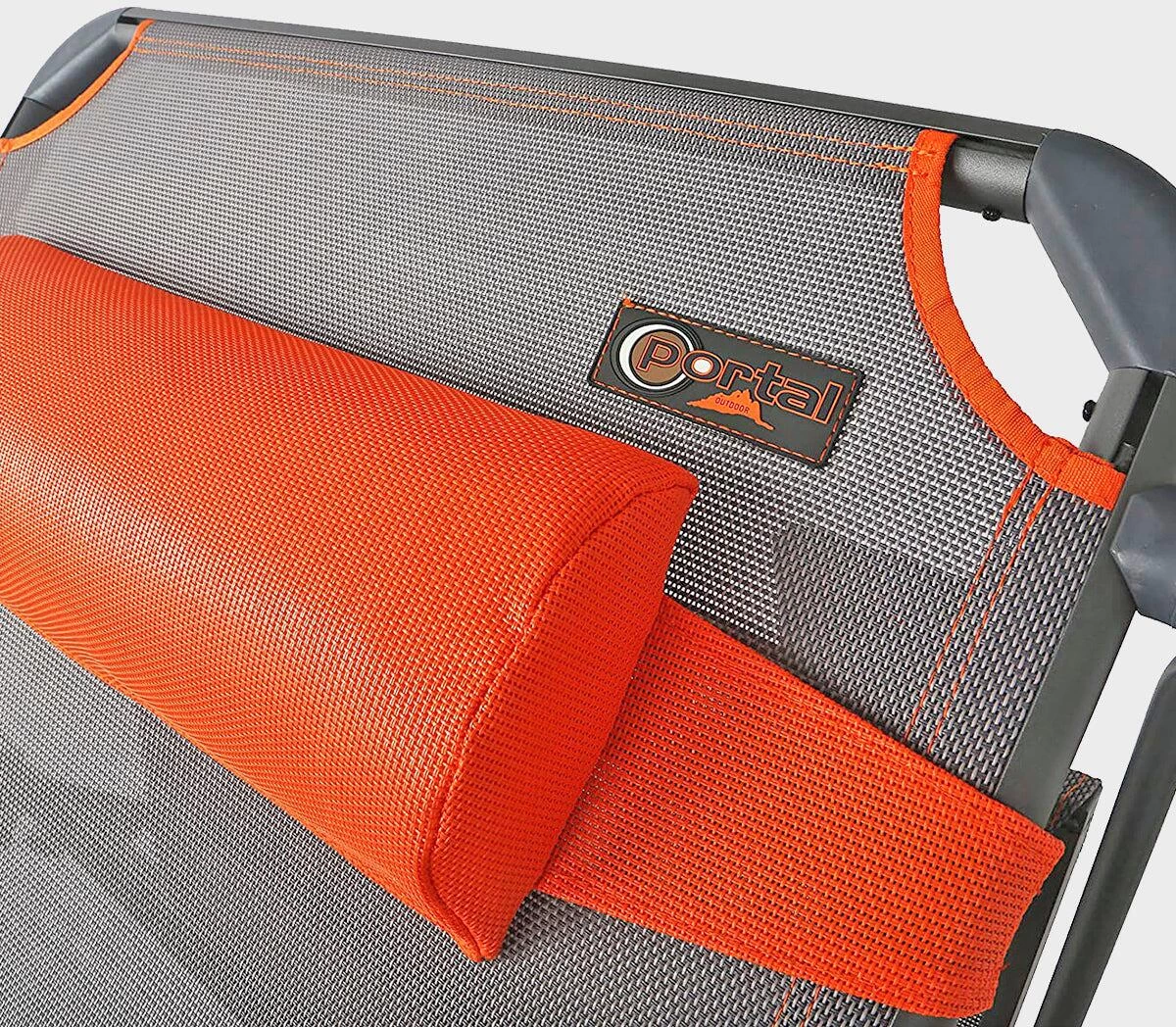 Portal Outdoor Kevin XXL Campingliege, Grau/orange 7 Portal Outdoor Kevin XXL Campingliege, Grau/orange – Bild 7