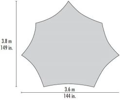 MSR Rendezvous™ 120 Wing Zeltplane, 380x360cm -Campingausrüstung Geschäft 97594 0 2