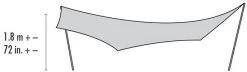 MSR Rendezvous™ 120 Wing Zeltplane, 380x360cm -Campingausrüstung Geschäft 97594 0 3